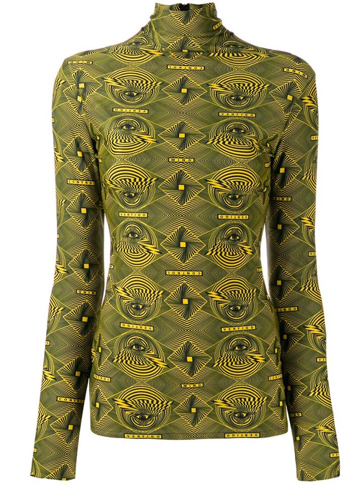 Kwaidan Editions Geometric Long-sleeve Top - Black