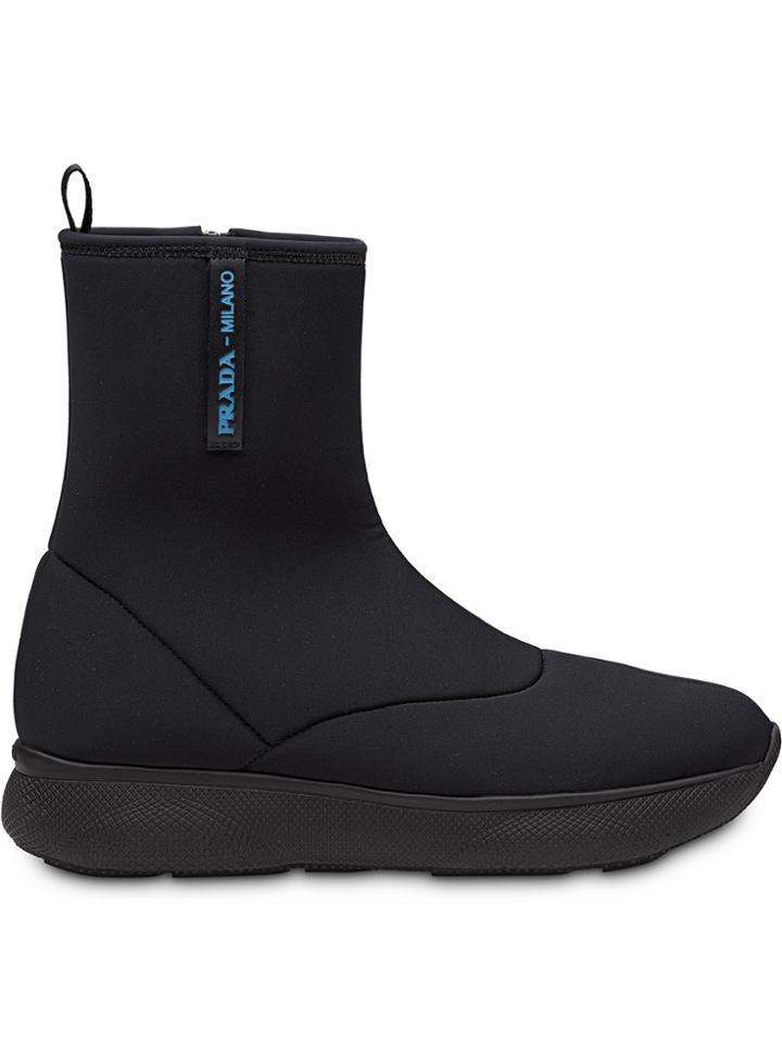 Prada Hi-top Sneakers - Black