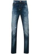 Slim-fit Jeans - Men - Cotton/polyester/spandex/elastane - 33, Blue, Cotton/polyester/spandex/elastane, Philipp Plein