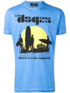 Dsquared2 Surfer Sunset T-shirt, Men's, Size: Small, Blue, Cotton