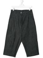 La Bottega Di Giorgia Chambray Trousers - Blue