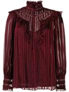 Zimmermann Espionage Lace Blouse - Red