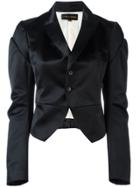Comme Des Garçons Vintage Satin Tuxedo Jacket - Black