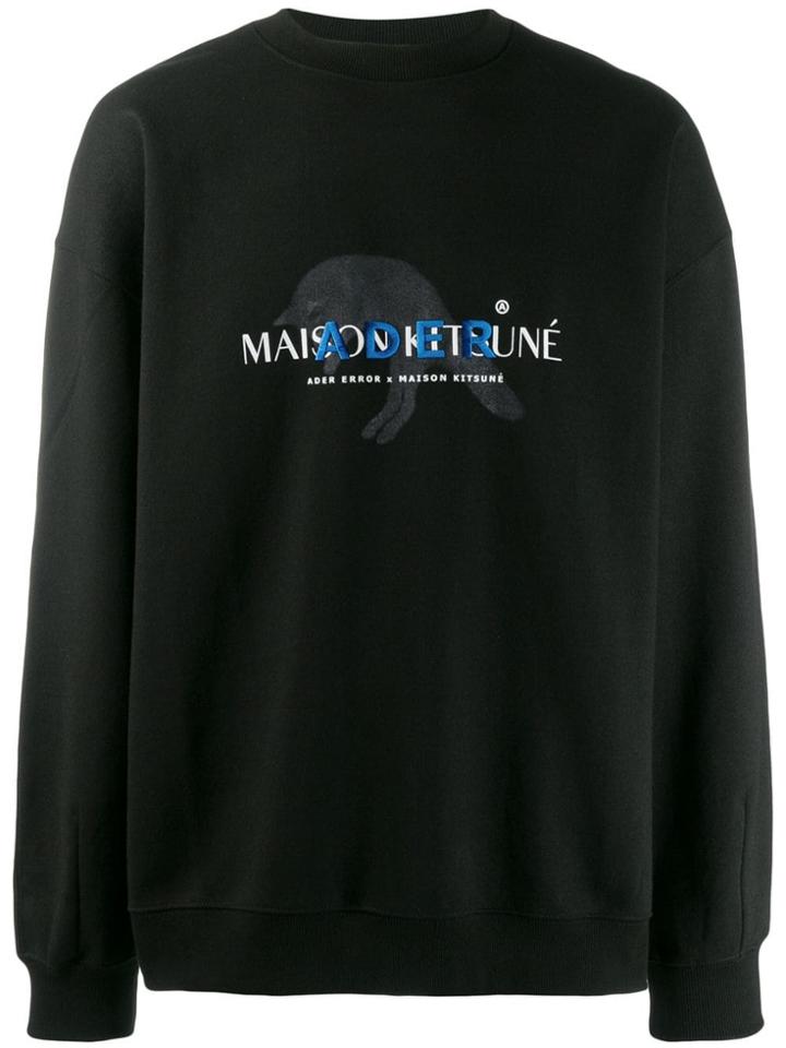 Maison Kitsuné Ader Error X Maison Kitsuné Sweatshirt - Black