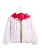 K Way Kids La Vrai Claude Reversible Rain Jacket, Girl's, Size: 12 Yrs, Pink/purple