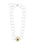Marni Ring Plate Necklace - Grey
