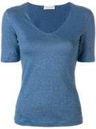 Le Tricot Perugia V-neck T-shirt - Blue