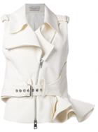 Le Bon Marche X The Webster Ruffle Sleeveless Biker Jacket
