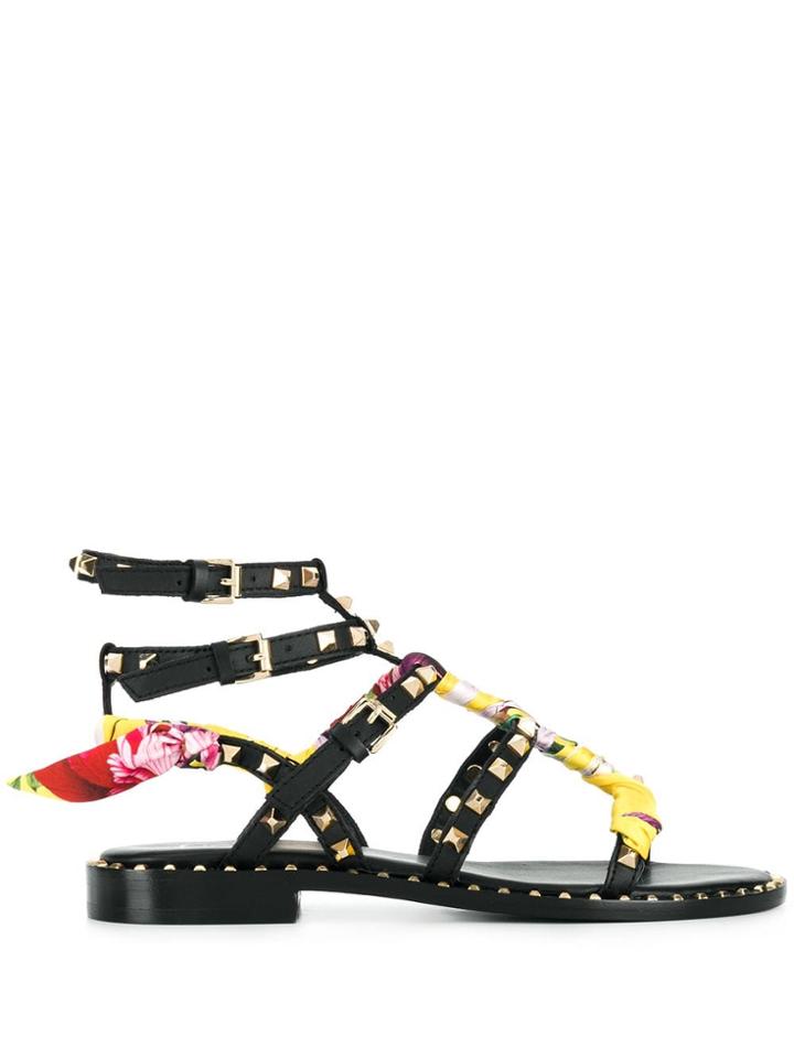 Ash Pax Studded Sandals - Black