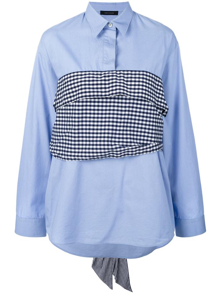 Cédric Charlier Vichy Poplin Shirt - Blue