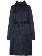 Y / Project Double Breasted Trench Coat - Blue