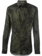 Roberto Cavalli Leo Camoulage Print Shirt