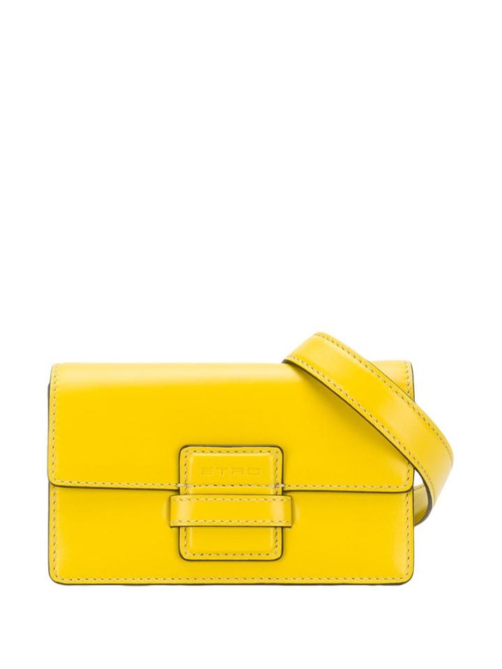 Etro Logo Embossed Belt Bag - Yellow