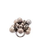 Oscar De La Renta Bold Beaded Ring - Metallic