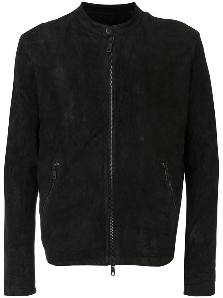 Giorgio Brato - Zipped Bomber Jacket - Men - Lamb Skin - 50, Black, Lamb Skin