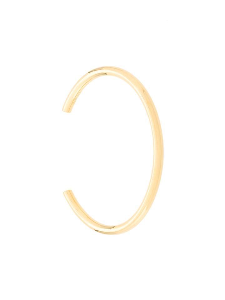 Maria Black Plain Large Bangle - Metallic