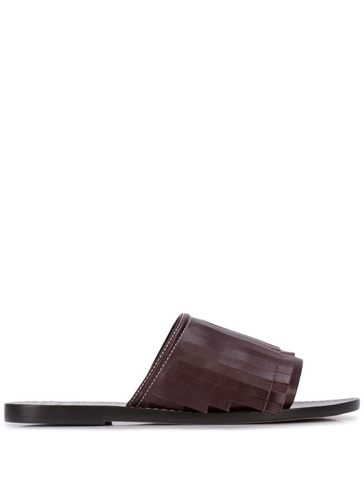 Trademark Taos Fringed Sandals - Brown
