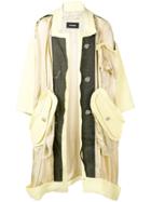 Raf Simons Pastel Yellow Textured Coat - Neutrals