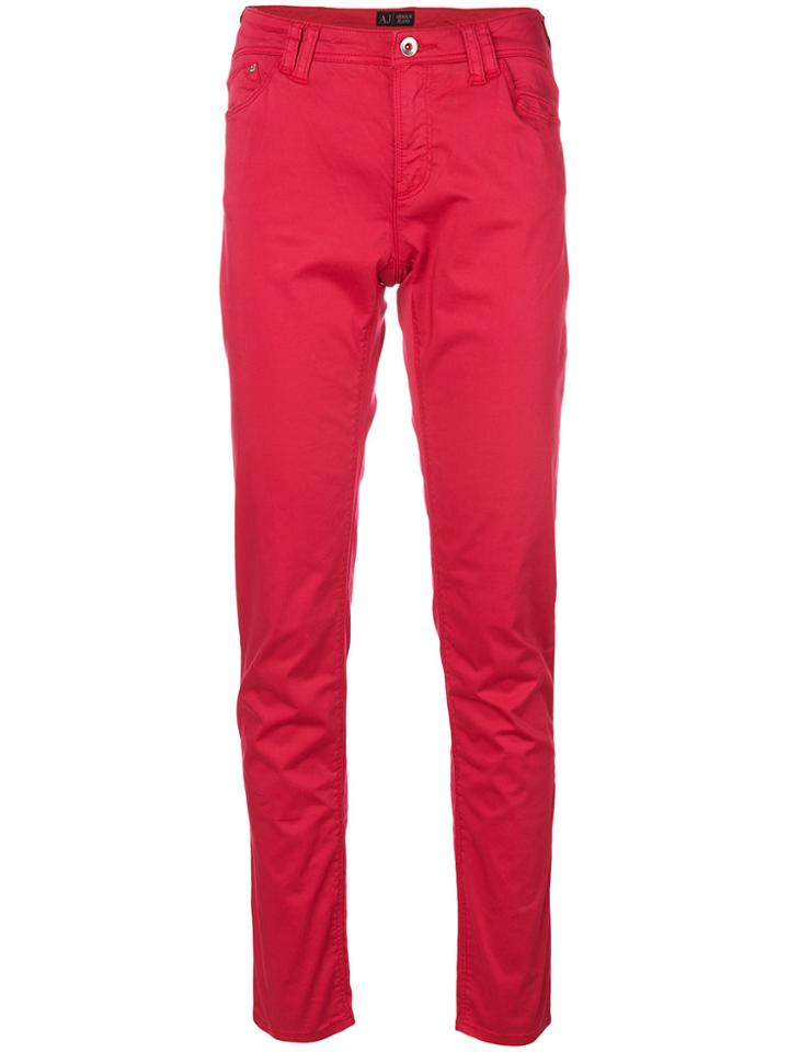 Armani Jeans Straight Trousers - Pink & Purple