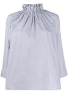 Teija Paita Smocked Blouse - Grey