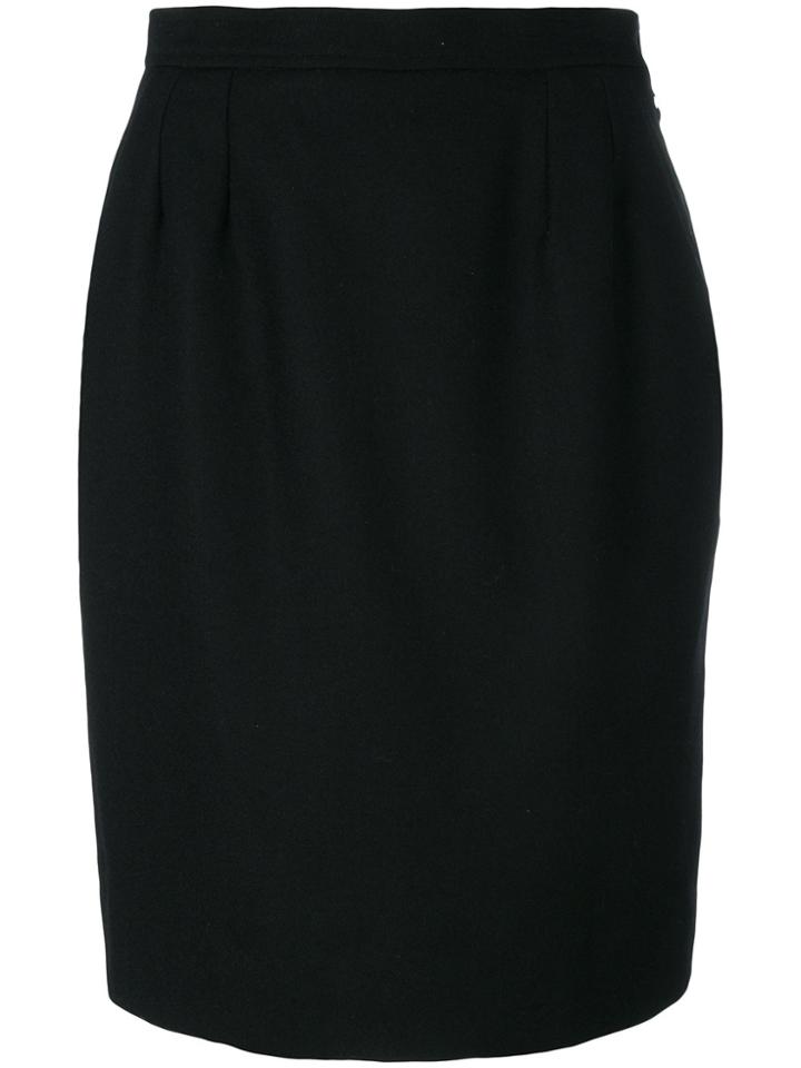 Yves Saint Laurent Vintage Wool Skirt - Black