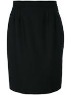 Yves Saint Laurent Vintage Wool Skirt - Black