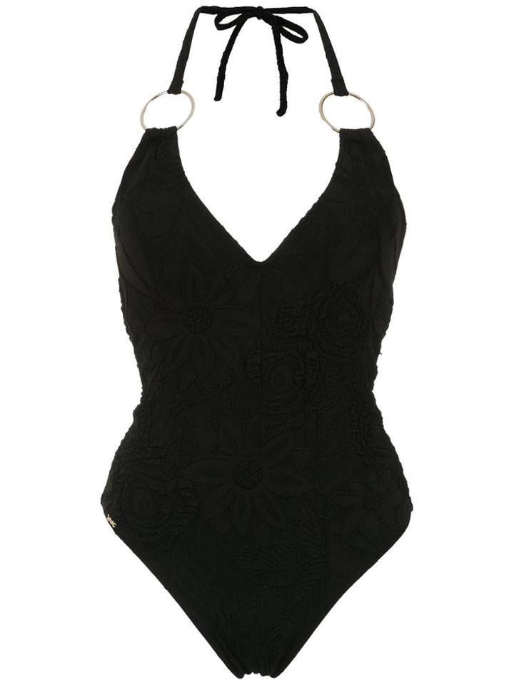 Amir Slama Halter Neck Swimsuit - Black