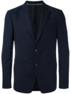 Z Zegna Two Button Blazer, Men's, Size: 48, Blue, Wool/cupro