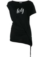 Ann Demeulemeester Holy Print T-shirt, Women's, Size: 42, Black, Cotton