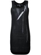 Ann Demeulemeester - Feather Embroidered Tank Top - Women - Cotton/lyocell - 38, Black, Cotton/lyocell