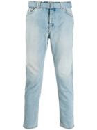 Off-white Belted Skinny Jeans - Blue