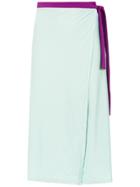 Adriana Degreas Knot Detail Skirt - Blue