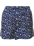 Diane Von Furstenberg Geometric Print Shorts