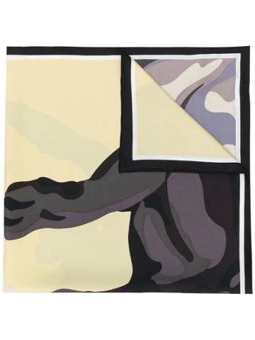 Krizia Vintage Patterned Scarf - Multicolour