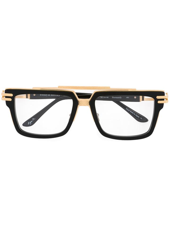 Frency & Mercury Normandy Glasses, Black, Acetate/titanium