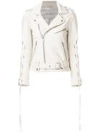 Each X Other Lace-up Sleeve Biker Jacket - White