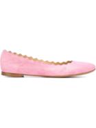 Chloé Lauren Ballerinas, Women's, Size: 37, Pink/purple, Leather/suede