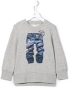 Diesel Kids 'sortu' Printed Sweatshirt, Boy's, Size: 10 Yrs, Grey