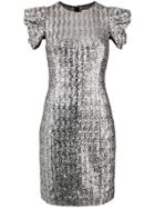 Michael Kors Collection Glitter Detail Shortsleeved Dress - Metallic