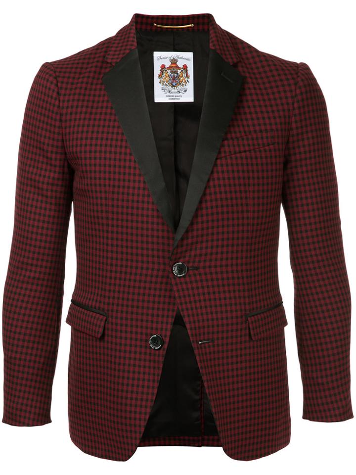 Education From Youngmachines Contrast Fitted Blazer - Red