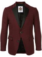 Education From Youngmachines Contrast Fitted Blazer - Red