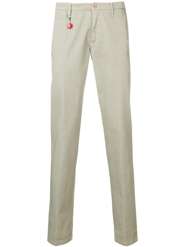 Manuel Ritz Slim-fit Tailored Trousers - Neutrals