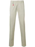 Manuel Ritz Slim-fit Tailored Trousers - Neutrals