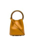 Marni Brown Pannier Leather Resin Hoop Bracelet Bag