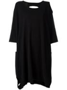 Rundholz Black Label Cut-out Sweatshirt Dress, Women's, Size: Medium, Cotton