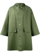 Mackintosh Oversized Raincoat, Men's, Size: 42, Green, Cotton