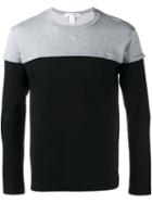 Comme Des Garçons Shirt Colour Block Sweatshirt, Men's, Size: Large, Black, Cotton