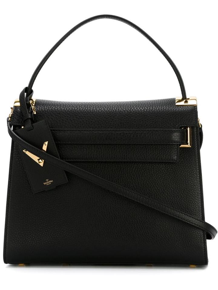 Valentino 'my Rockstud' Tote, Women's, Black, Leather