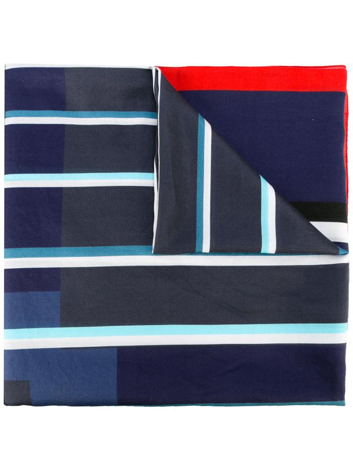 Faliero Sarti Alberto Scarf, Adult Unisex, Blue, Silk/cotton