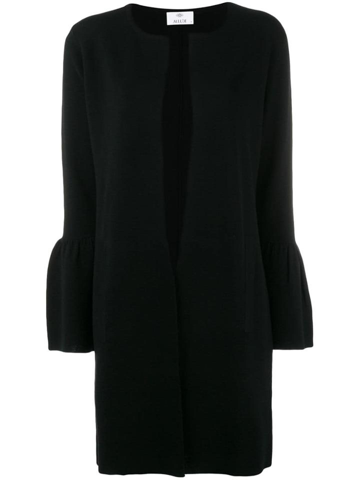 Allude Wide Sleeved Cardi-coat - Black
